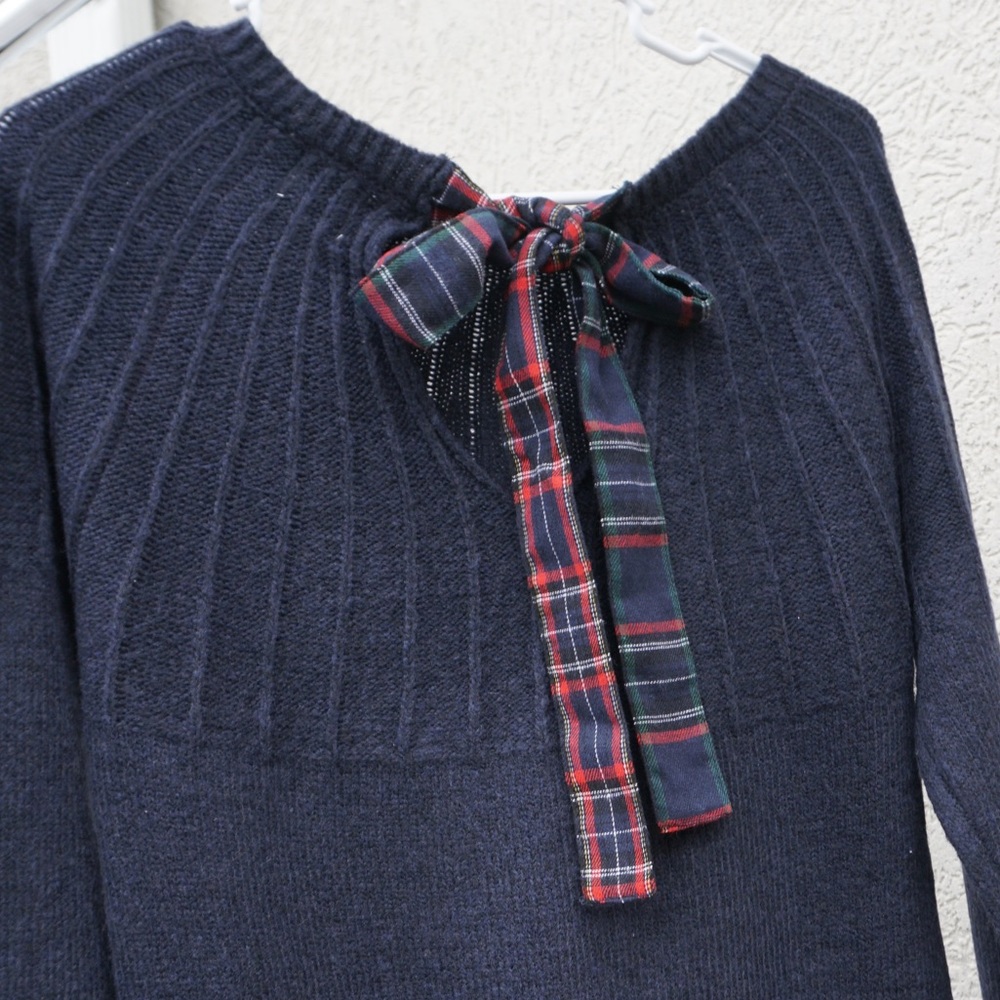Francesca Sweater Dress with cute ribbon!!